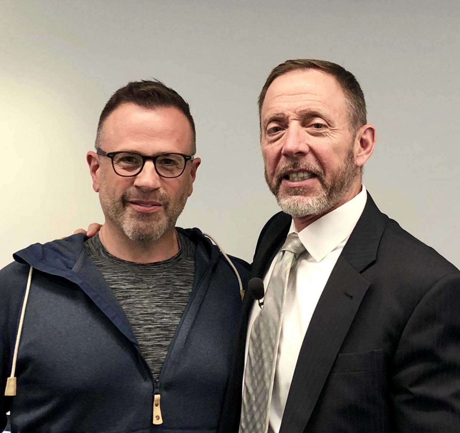 Chris Velis with FBI hostage negotiator and author Chris Voss