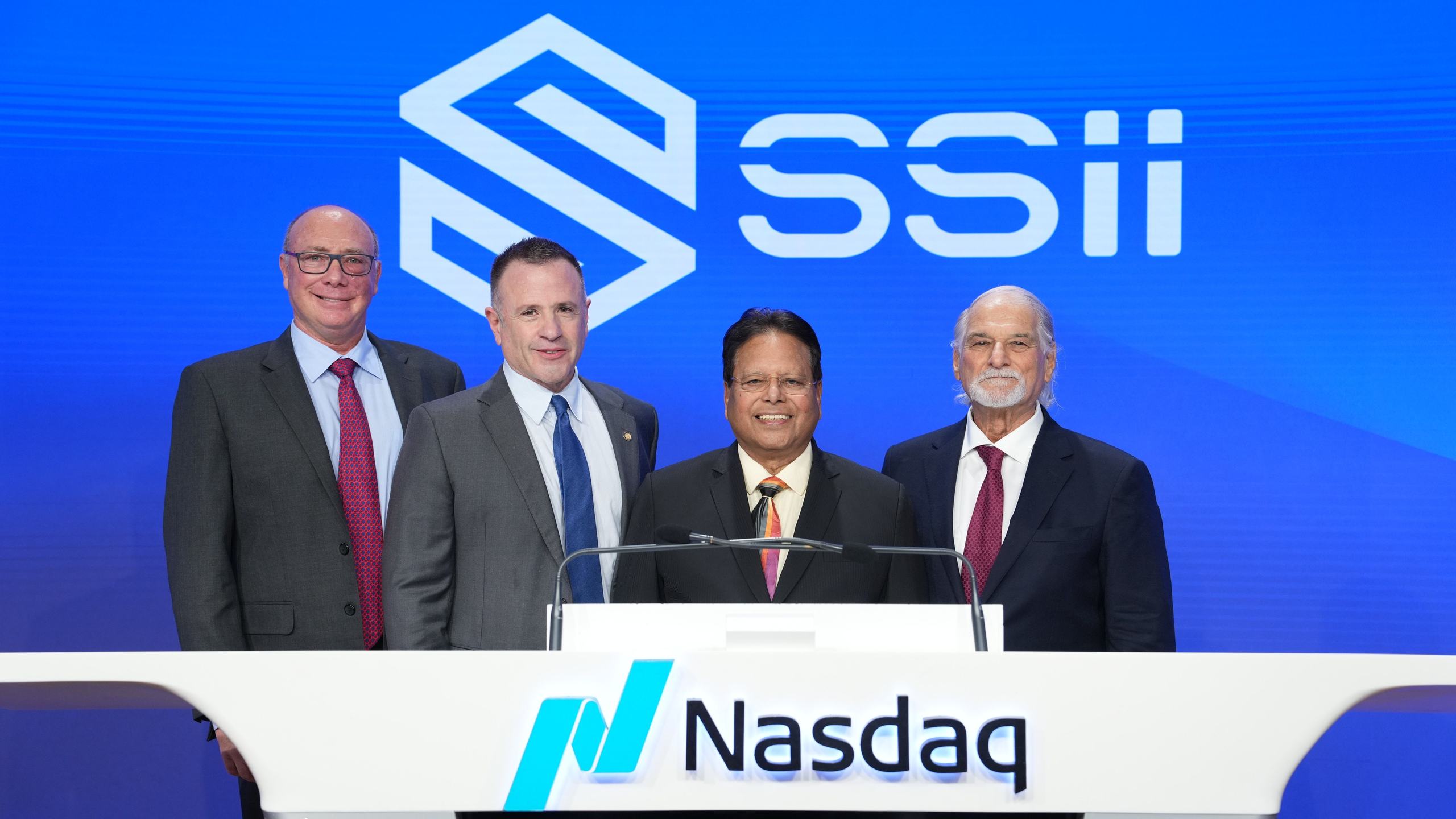 SSII public offering ceremony at Nasdaq