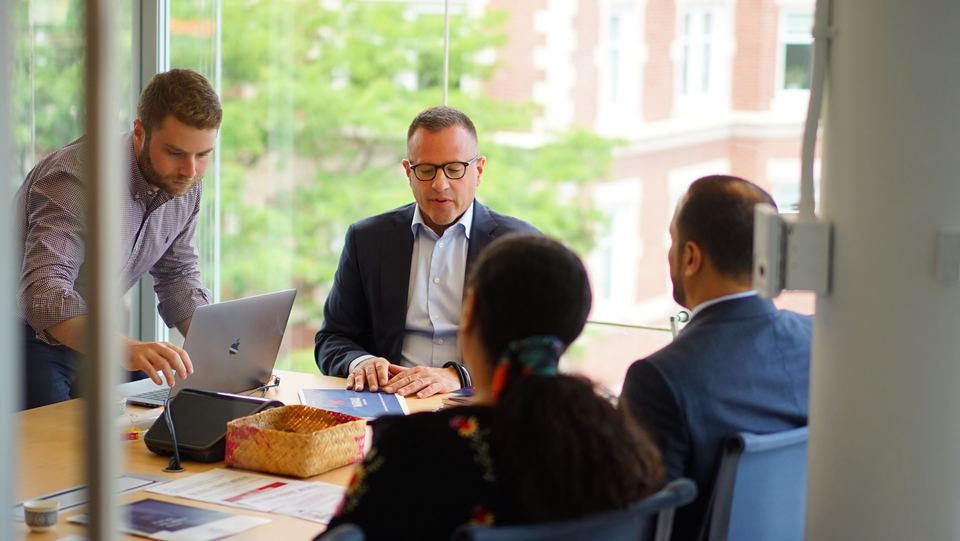 Chris Velis mentoring and judging the Harvard President’s Innovation Challenge at Harvard Innovation Labs