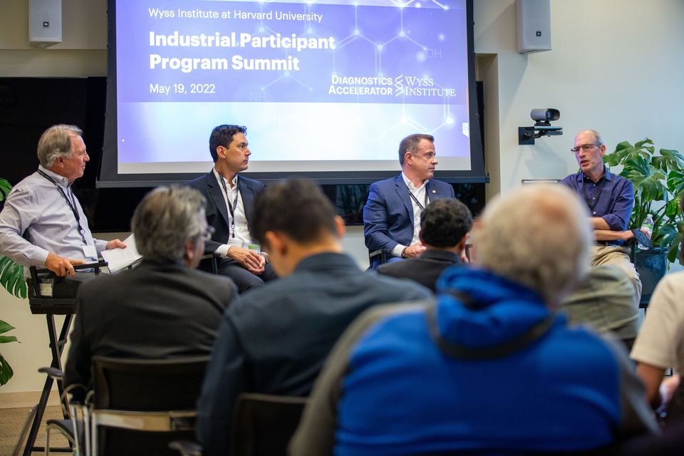 Chris Velis on a MedTech / Biotech panel at the Wyss Institute, Harvard University, Boston